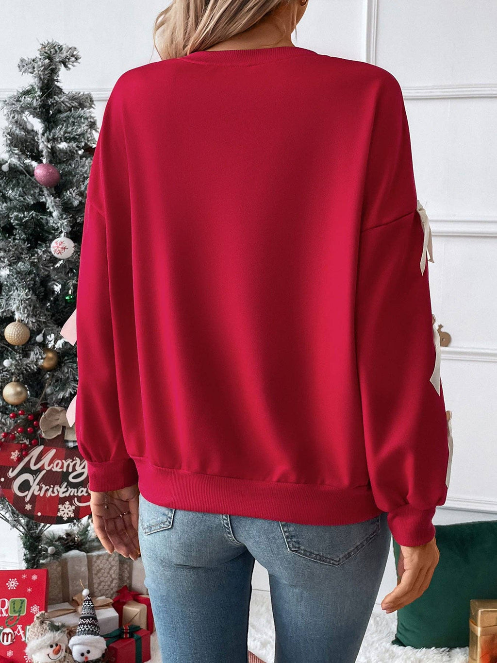 Bow Sleeve Sweatshirt