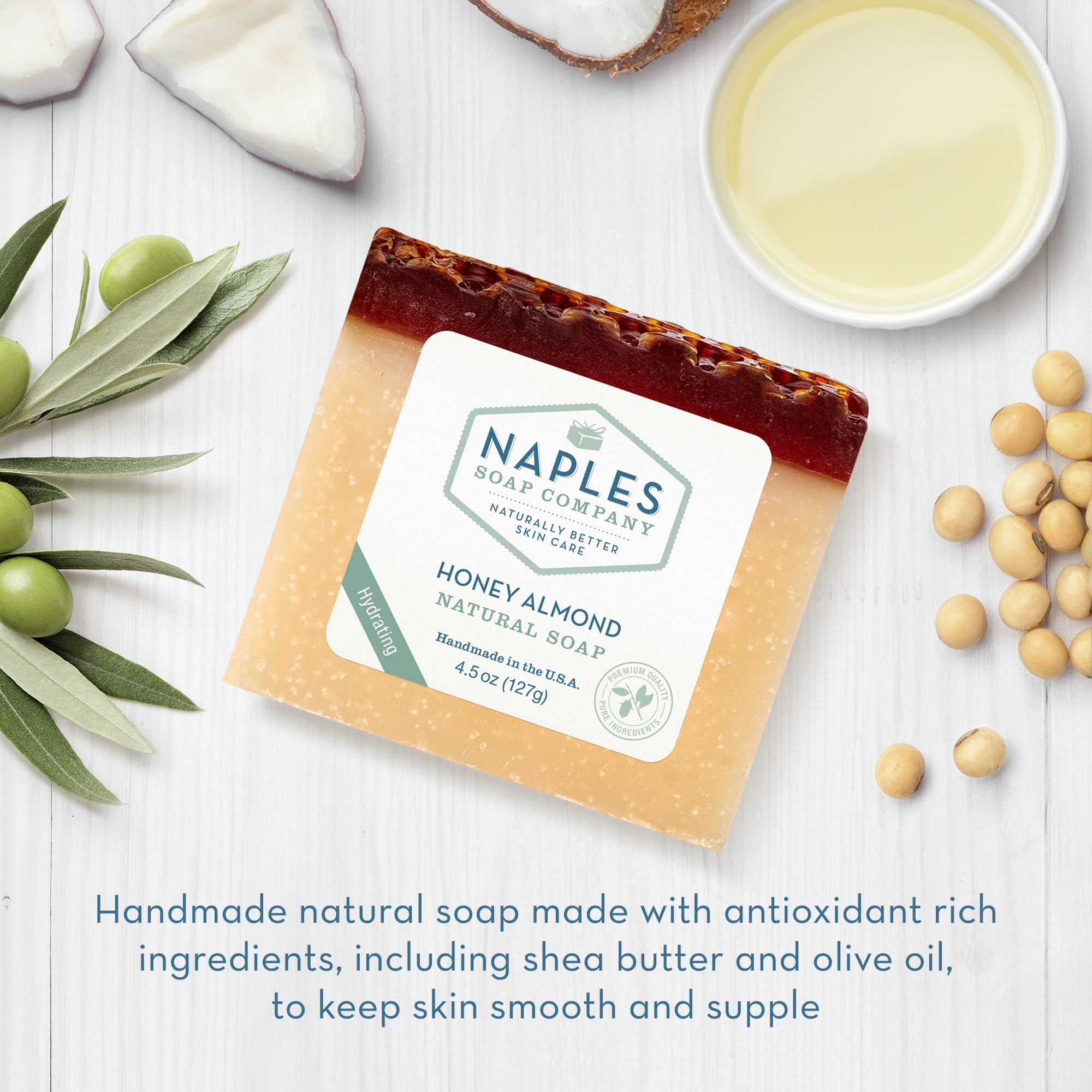 Honey Almond Natural Soap (4.5 oz)