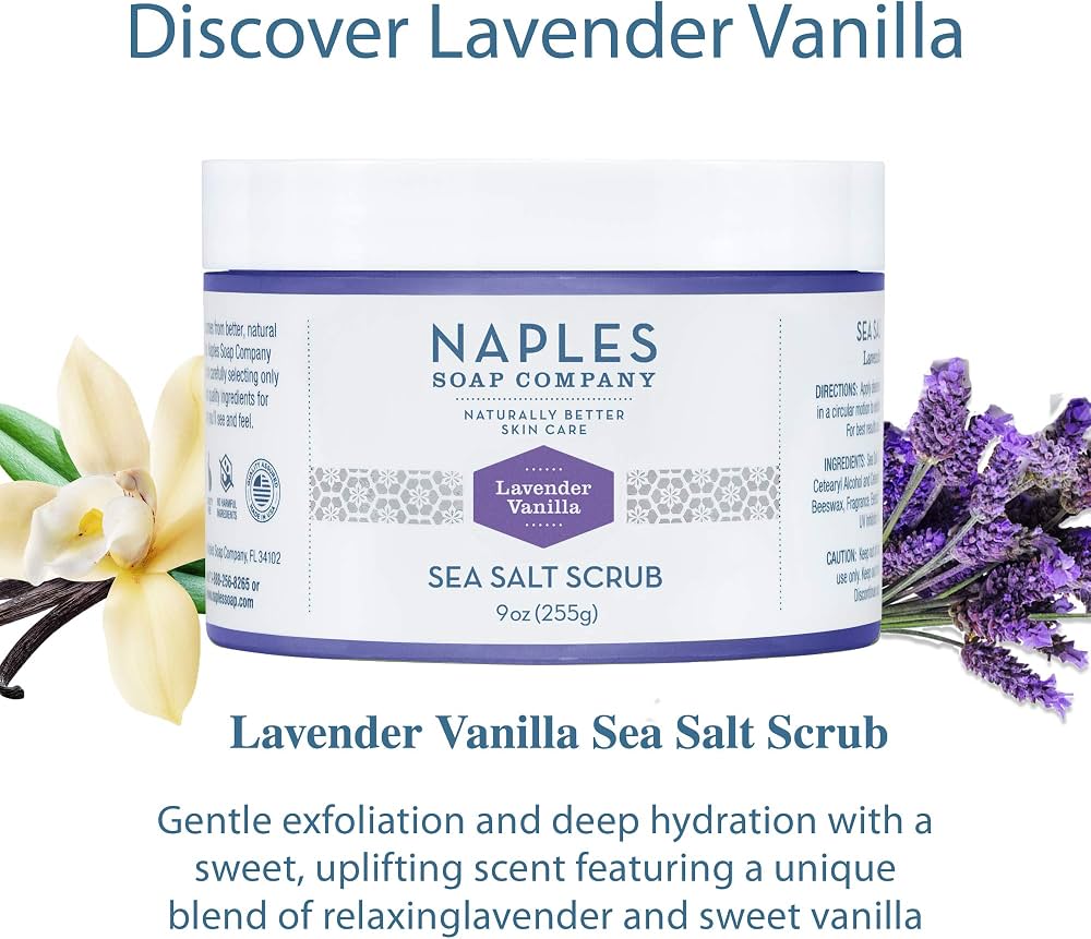 Lavender Vanilla Sea Salt Scrub (9 oz)