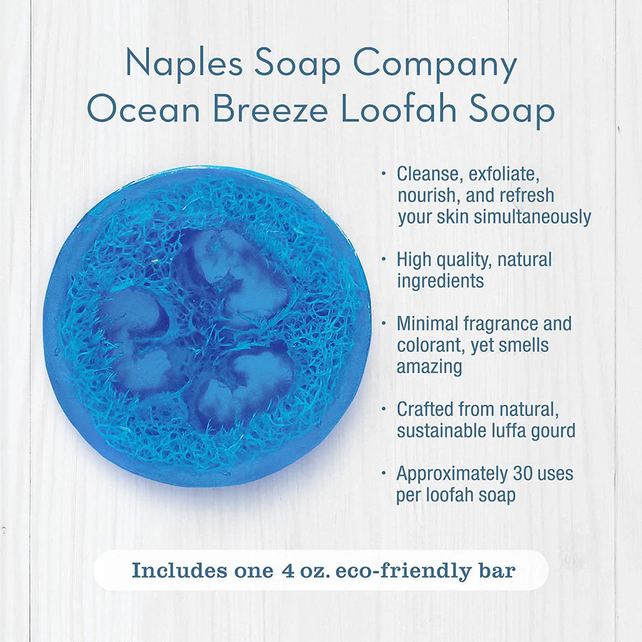 Ocean Breeze Loofah Soap (4 oz)