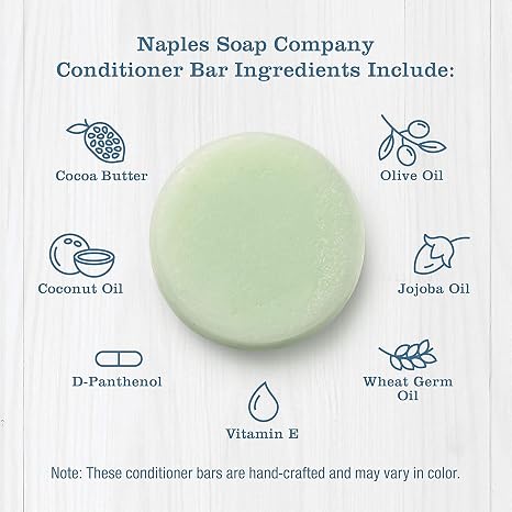 Coconut Lime Hair Conditioner Bar | Naples Soap Company