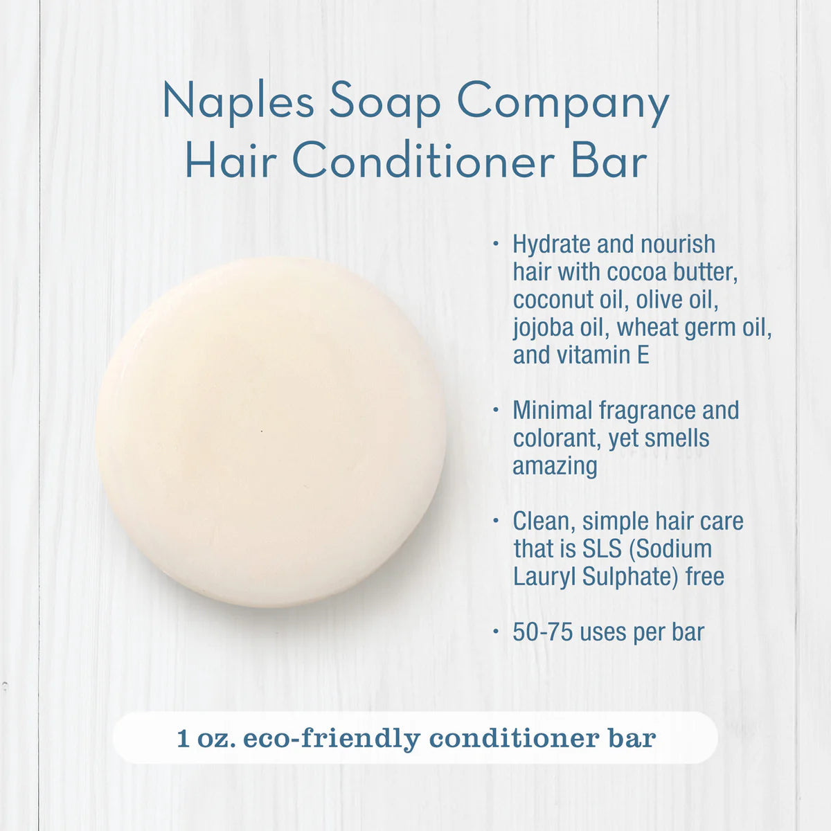 Coconut Water Hair Conditioner Bar | Naples Soap Company